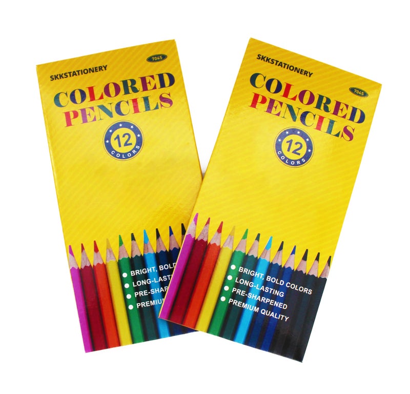 SKKSTATIONERY 144Pcs Colored Pencils, Pre-sharpened, coloring pencils Bulk Back to School Supplies Christmas Gifts For Teachers 12 Colors, 12pcs/box, Total: 144Pcs. - Image 2